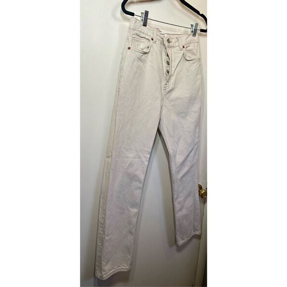 Reformation Cynthia High Rise Straight Jeans in Bone size 26 - Picture 10 of 15